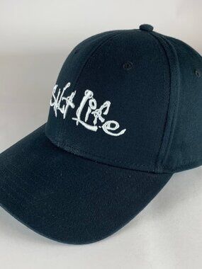 Salt Life Mens Black Snapback Adjustable Hat